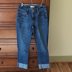 LOFT Dark Blue Cropped Jeans
